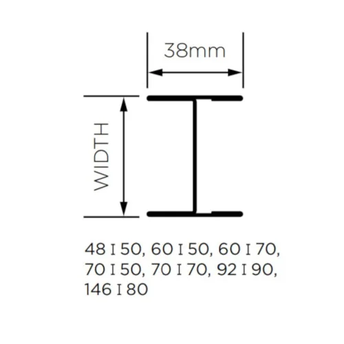 邦楽 DISCLAIM GISM British Gypsum Gypframe 146 I 80 'I' Stud 6 m | Metal Stud
